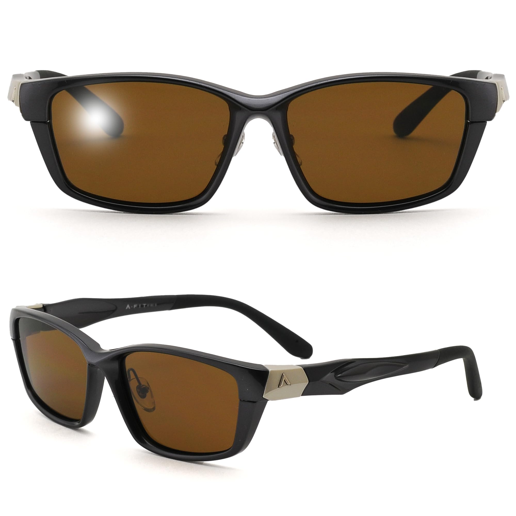 A-FIT 偏光スポーツサングラス 偏光ブラウンレンズ AF-002PBR