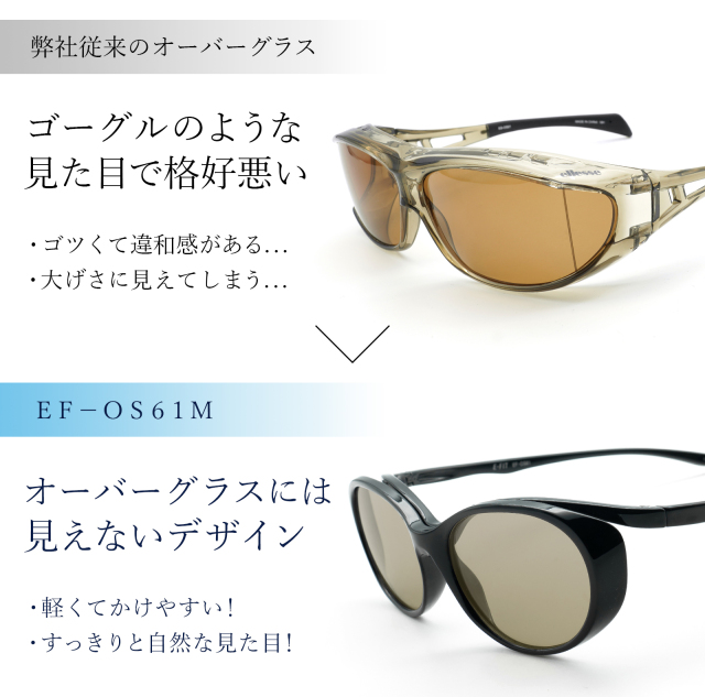 E-FIT オーバーサングラス メラニンレンズ EF-OS61ML | 【公式
