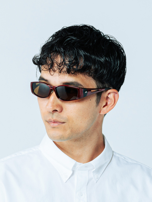 スポーツサングラス 黒 ブラウンレンズ A-FIT 偏光スポーツサングラス 偏光ブラウンレンズ AF-001PBR