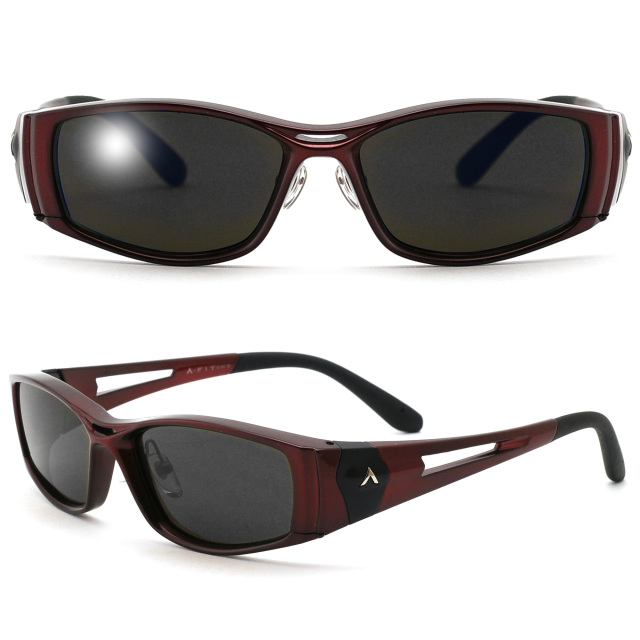 A-FIT AF-002G-C11-SM サングラス レッド/ブラック A-FIT 偏光