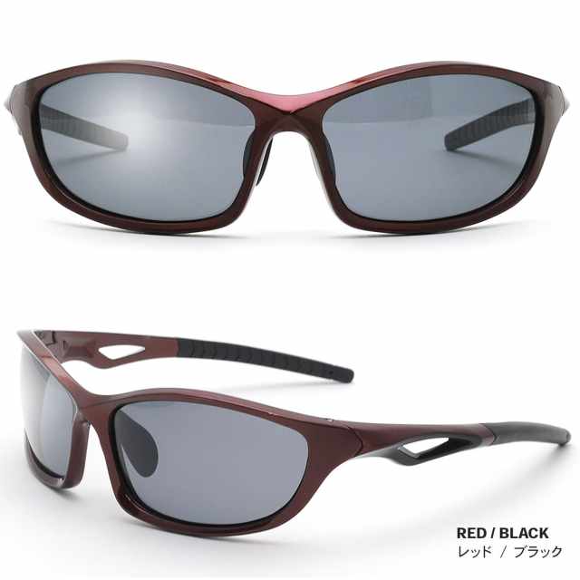 A-FIT AF-002G-C11-SM サングラス レッド/ブラック A-FIT AF-002G-C11