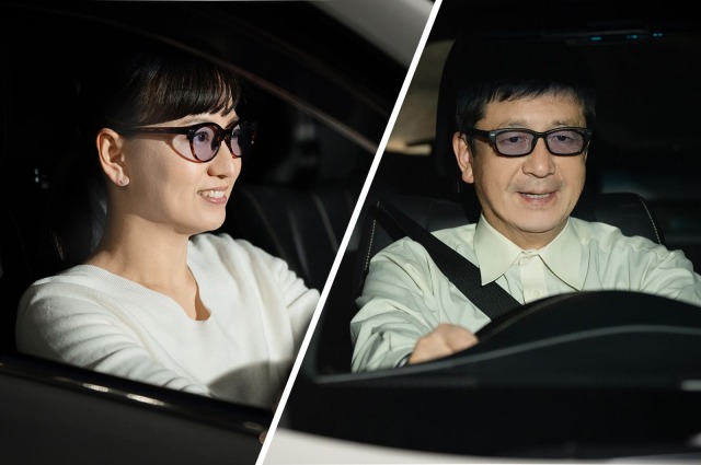 Captivating Gaze（魅惑の視線）(A4サイズ)(額なし) CIENEGA 夜間ドライブ用サングラス スクエアシェイプ CN-3302D