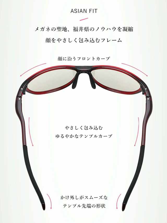 E-FIT 偏光スポーツサングラス ブラウンカラーレンズ EF-S209HBR