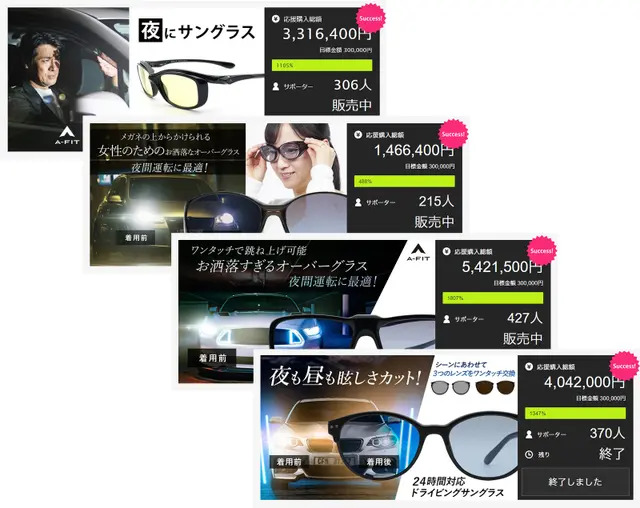 ランチェッティ 夜間ドライブ用クリップサングラス LS-C01 | 【公式