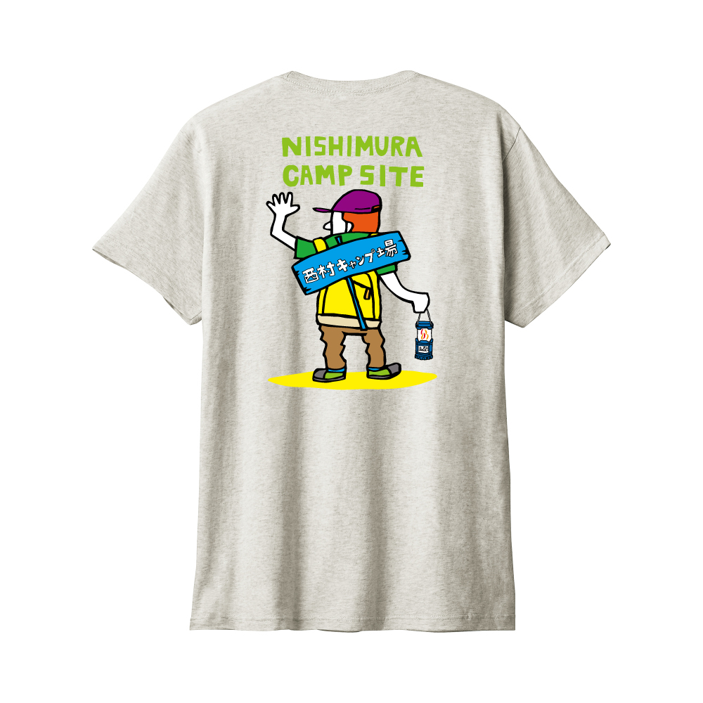 ウシオダヒロアキ×西村キャンプ場Tシャツ
