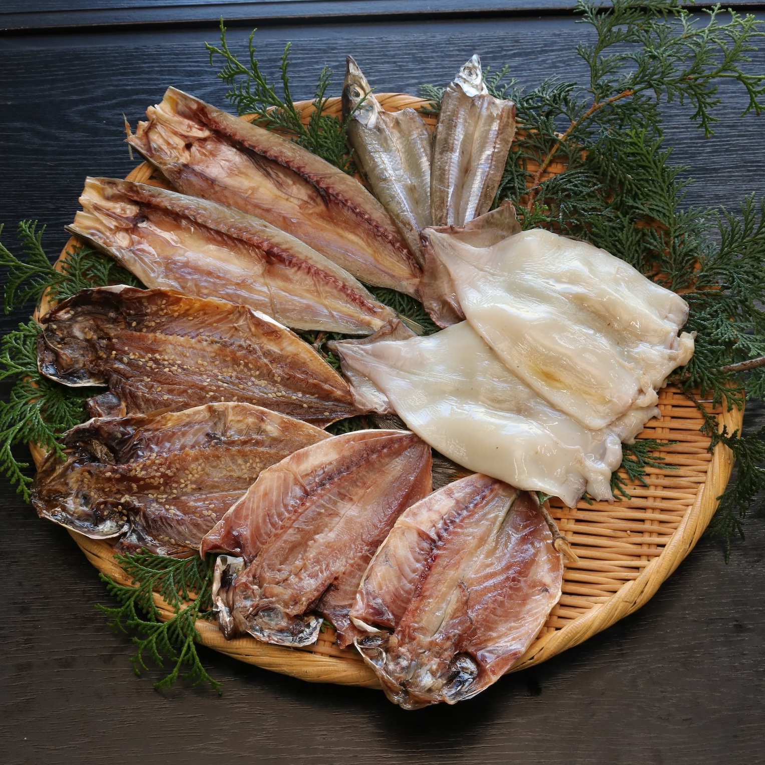 5種干物2枚ずつ10枚（いか生干し入り）【送料込み】《ダンボール梱包》（5種類２枚づつ１０枚）