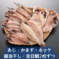 ひもの5種ほっけ入りセット【送料込み】《ダンボール梱包》（5種類２枚づつ１０枚）