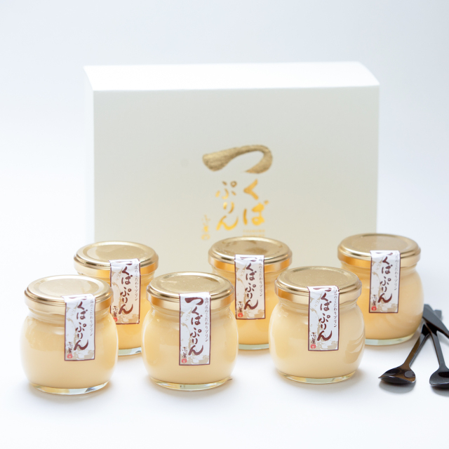 ゴールドぷりん6個入り　茨城県産 奥久慈卵と筑波山麓の濃厚な牛乳で作ったプレーンタイプのゴールドぷりん贈答用セット