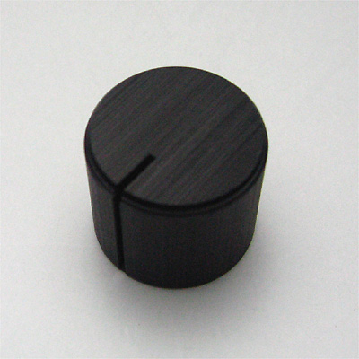 アルミインチノブ 16mm ブラック