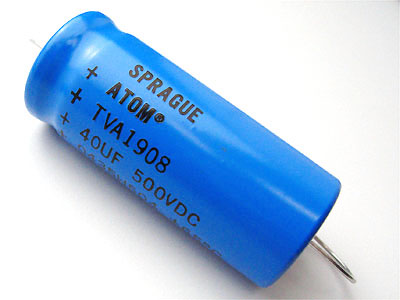 Sprague ATOM 40μF/500VDC