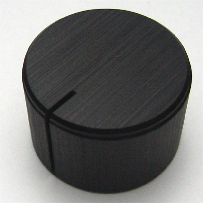 アルミインチノブ 22mm ブラック