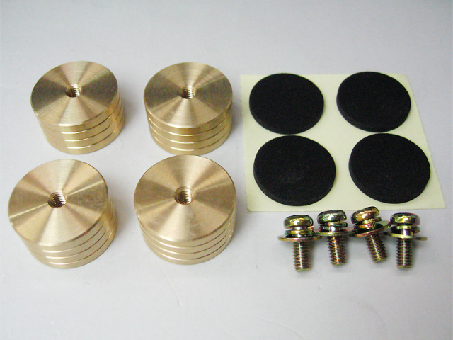 真鍮削り出しインシュレータセット (22X12)