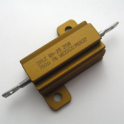 Dale Metalclad 750Ω/25W