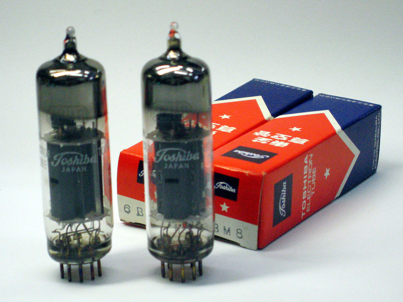 真空管　6BM8 TOSHIBA 東芝　4本セット 東芝 6BM8 (MP) TubeWorks