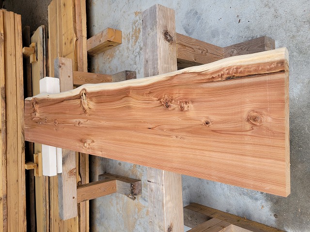 sugi08191 杉一枚板　約2050×370～400×38ｍｍ