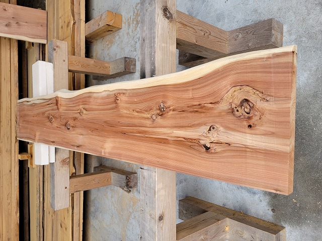 sugi08192 杉一枚板　約2040×330～370×39ｍｍ