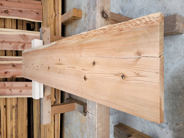 sugi08198 杉一枚板　約2050×390～430×37ｍｍ