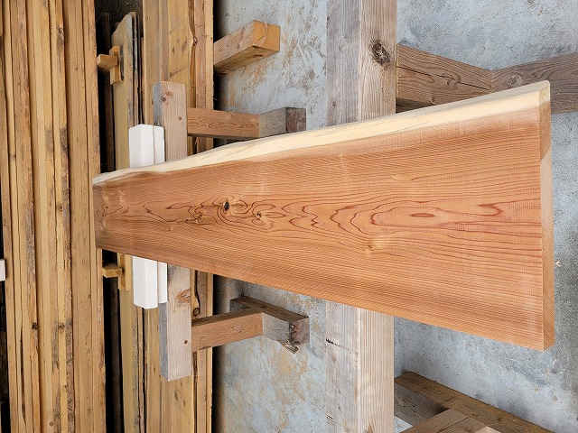 sugi08203 杉一枚板　約2050×360～380×39ｍｍ