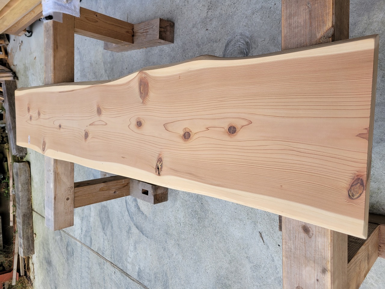 sugi801 杉一枚板 約1840×340～380×38ｍｍ