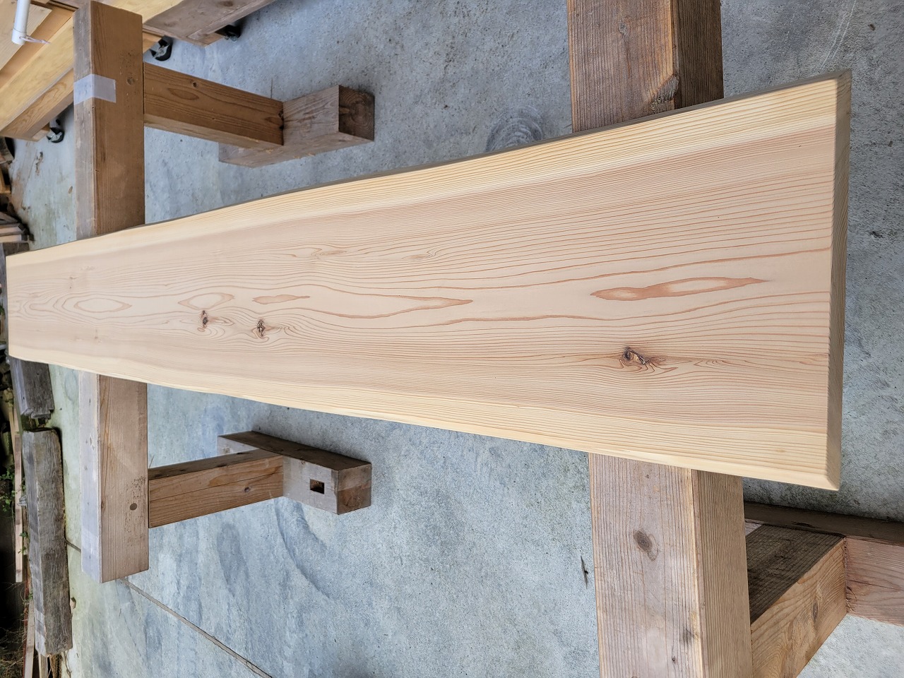 sugi802 杉一枚板 約1950×270～300×39ｍｍ