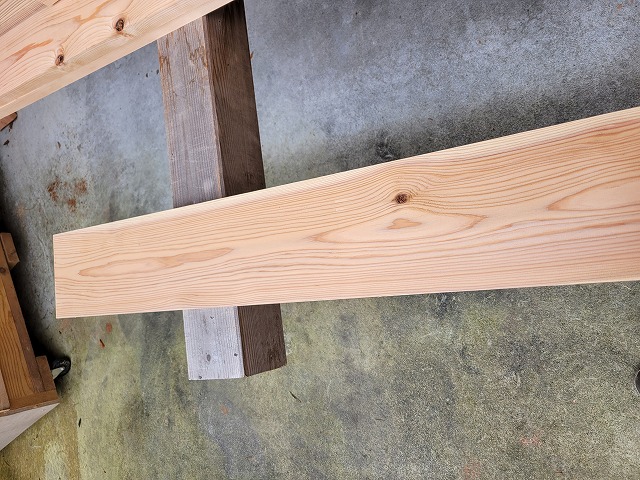 kw005 杉化粧枠材　上小節　約2000×30×150ｍｍ