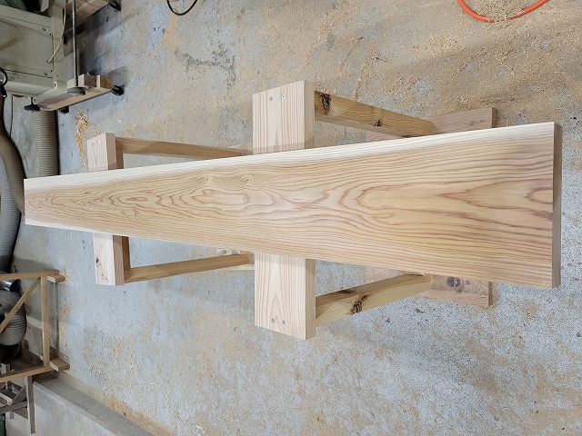 kw036 	鴨居・敷居・建具材　無節　約2000×40×190ｍｍ