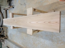 kw040 鴨居・敷居・建具材　上小節　約2000×37×230ｍｍ