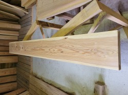 SG308 杉一枚板　約1850×39×215ｍｍ　天然熟成乾燥材　節あり　耳なし　プレナー仕上げ