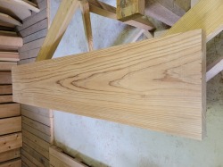 SG317 杉一枚板　約1200×38×250mｍ　天然熟成乾燥材　上小節　耳なし　プレナー仕上げ