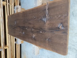 YS004 焼杉天板 天然杉一枚板 約2010×700～770×34ｍｍ