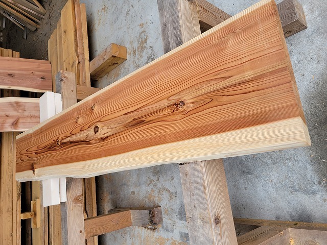 sugi08195 杉一枚板 約2020×360～390×38mm