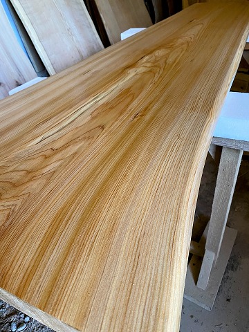 ks001 クスノキ（楠・樟）2100×420～450～550×42mm 無節