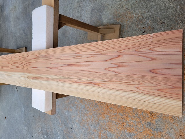 kw019 杉化粧枠材 上小節×1 節×1 約3000×30×210mm