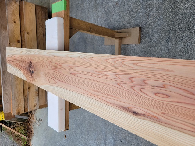 kw019 杉化粧枠材 上小節×1 節×1 約3000×30×210mm