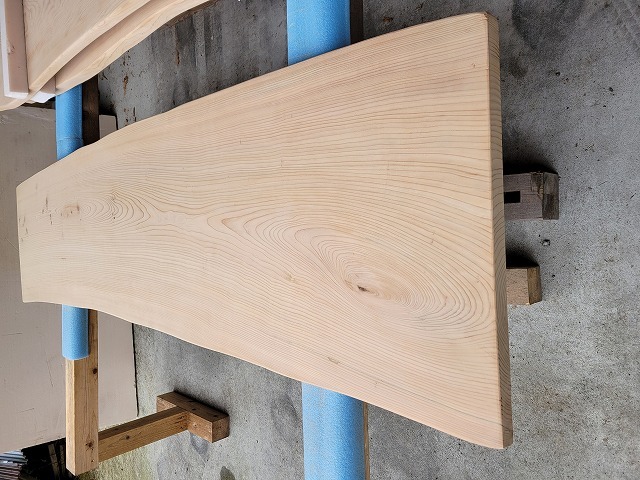 sc003 杉カウンター天板 約2220×40×510～630mm