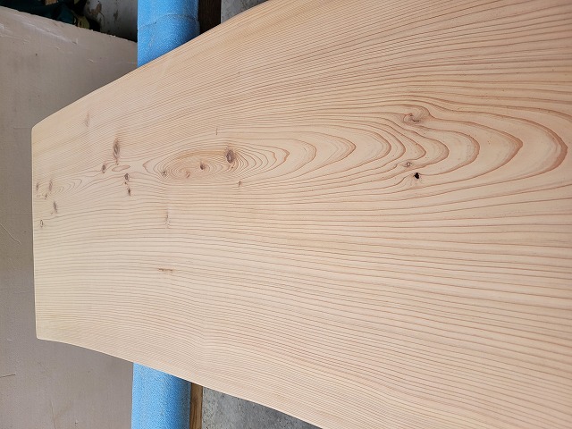 sc003 杉カウンター天板 約2220×40×510～630mm