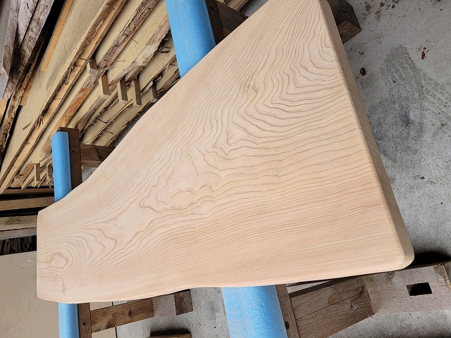 sc005 杉カウンター天板 約2120×40×500～580mm