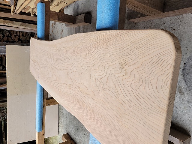 sc005 杉カウンター天板 約2120×40×500～580mm