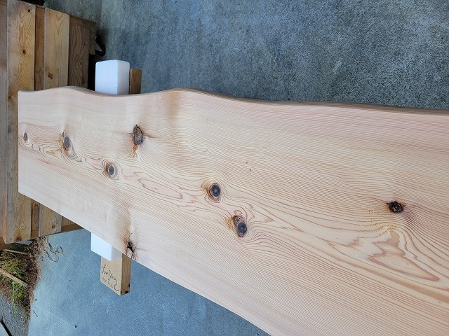 SG102 杉一枚板 約3000×30×400～420mm