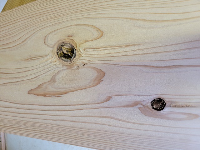 SG316 杉一枚板 約1500×37×265mm 天然熟成乾燥材 節あり パテ仕上げ