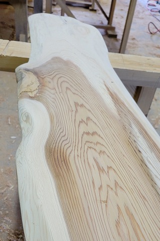 sugi0708 杉一枚板 約1800×250～280×23mm