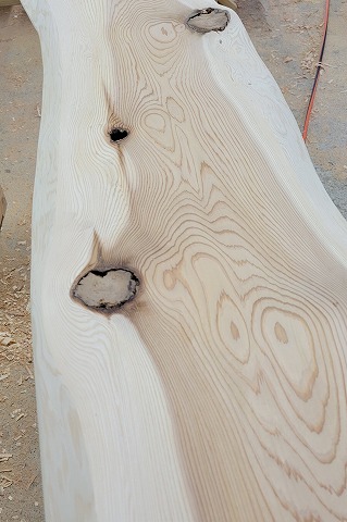 天然杉 1枚板 09 杉 一枚板 一枚板リビングテーブル | 天然木材工房 村上一枚板