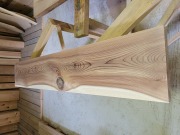 SG314 約1500×30×265mm　樹齢約120年杉一枚板　天然熟成乾燥材　節あり　耳なし　プレナー仕上げ