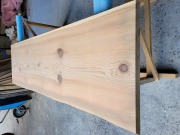 SGH603 片耳つき杉一枚板　約2000×43×580mm　天然熟成乾燥　メアサスギ　樹齢約120～150年生　節あり　