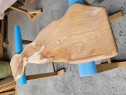 SGK461 樹齢約450年・杉大枝一枚板　約1440×360～200～420×27mm