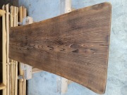 【お多福鉄面】 焼杉板付 大型高級品 　　Ｊ0615Ｃ お多福鉄面】 焼杉板付 大型高級品 J0615C 工芸品