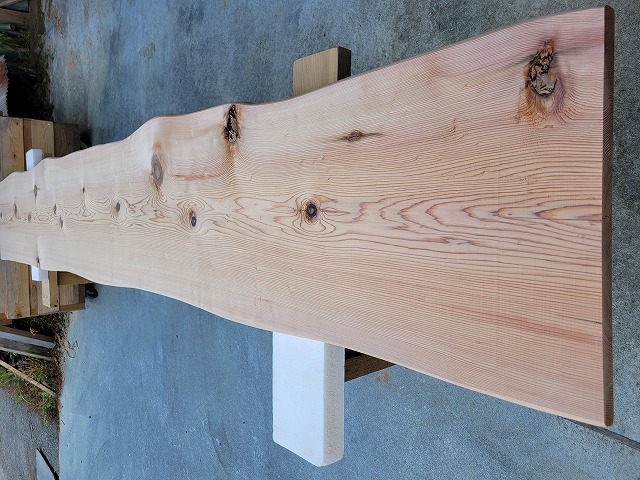 SG102 杉一枚板　約3000×30×400～420ｍｍ