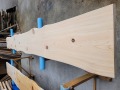 hinoki159 桧一枚板　両耳付き　節有　約4000×40×370～420～470ｍｍ