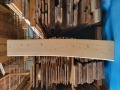 SG505 両耳つき杉一枚板　約1950×40×300～370mm 　天然熟成乾燥材　節あり　研磨仕上げ