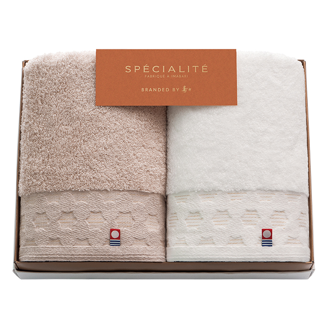 スペシャリテ　今治　フェイスタオル2Pセット　No.44